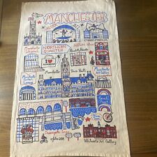 Rare Manchester England British Cotton Kitchen Tea Towel by Julia Gash picture