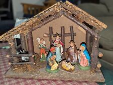 Vintage Fontanini Nativity Set Depose Italy With Creche picture