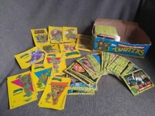 Over 200 Vintage 1989 TMNT Topps Series 1 Trading Cards & Stickers picture