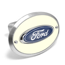 Ford 3D Logo Night Glow Luminescent Oval Billet Aluminum Hitch Cover picture