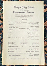 Glasgow Kentucky 1967 GHS High School Graduation Paper Program Barren Co. KY picture