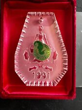 Waterford Crystal 1991 Christmas Ornament 8 MAIDS A MILKING 12 Days of Christmas picture