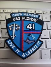 USS MIDWAY CV -41  PATCH-NEW --SEE STORE AND AUCTIONS DEALS -A NAVY VET STORE picture
