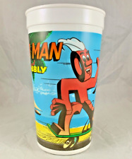 1990s JELL-O MAN & WOBBLY LOUISIANA PLASTICS INSTANT JELLO PUDDING SHAKER CUP picture