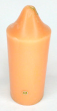 PartyLite Pillar Candle Ginger Pumpkin Orange With Box Parafin Mix Wax Retired picture