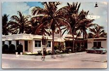 Oceanside Apartments Hollywood Beach Florida FL Postcard Stamped Curteichcolor picture