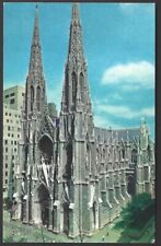 Postcard NY New York City St. Patricks Cathedral Photo View Vtg L12 picture