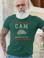 ON SALE: Cool Vintage C.A.M. Motorcycle Oil Can Silk Screened Graphic T-Shirt picture
