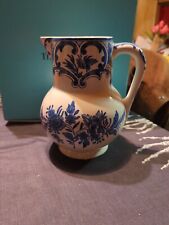 Vintage “Tiffany delft” Water Pitcher Made By Tiffany In Portugal 1996 MIB picture