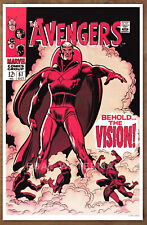 Avengers #57 1st Vision poster art print '92 Jack Kirby WandaVision picture