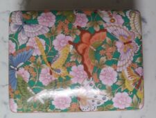 Vtg. Double NIEMAN MARCUS Cards & Ceramic Covered Box Colorful Butterfies picture