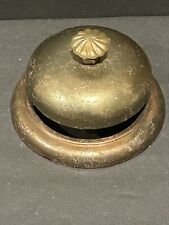 Antique Vintage Brass Table Desk Store Hotel Office Bell picture