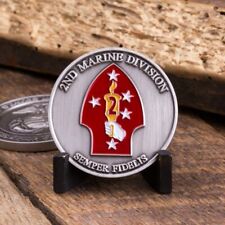2nd Marine Division Challenge Coin picture