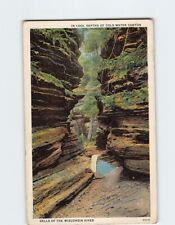 Postcard Cool Depths of Cold Water Canyon Dells of the Wisconsin River USA picture
