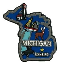 Michigan Multi Color Fridge Magnet picture