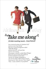 1968 UNITED AIR LINES ad airlines airways advert TAKE ME ALONG picture