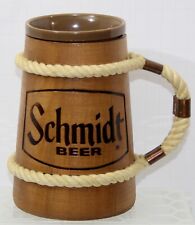 Jacob Schmidt Brewing Co., St. Paul, MN. Schmidt Wooden Beer Mug Vintage 1960's picture