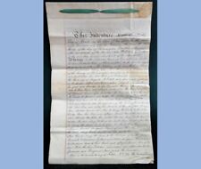 1855 antique DEED indenture MAHONEY CLARKE parchment w ribbon PHILADELPHIA PA  picture