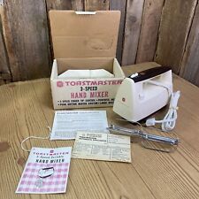 Vintage NEW Never Used Toastmaster Handheld Hand Mixer 3 Speed Almond  #1706 picture