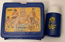 Vintage WWF WWE Lunchbox  1985 Hulk Hogan Hulkster, Andre, Piper WITH thermos  picture