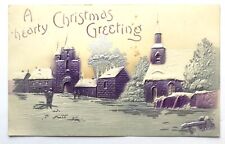 Antique A HEARTY CHRISTMAS GREETING Postcard c.1909;I682 picture