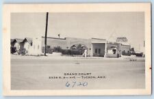 Tucson Arizona AZ Postcard Grand Court Roadside View Building Street Scene 1905 picture