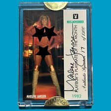 Playboy Centerfold Collector Cards November MARLENE JANSSEN AUTOGRAPH CARD #17 picture