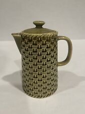 Vintage Ceramic Japan Basket Weave Design Coffee Or Tea Server picture
