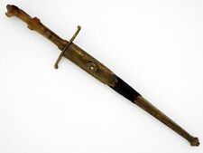 Antique Spanish Renaissance Nobleman Dagger . Unusual Natural Carved Handle picture