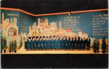 Vintage 1955 CONCORDIA COLLEGE Moorhead Minnesota Postcard Choir Concert Scene picture
