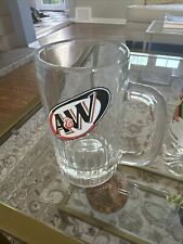 Vintage Glass Mug A&W Collectible Root Beer Very Thick Heavy Glass Stein EUC picture