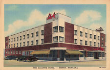Postcard The Lalonde Hotel Sidney MT Montana 1940's Linen picture