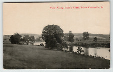 Postcard Landscape View of Penn's Creek Below Centerville, PA picture