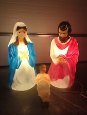 Vintage Empire Blow Mold Christmas Lighted Nativity Set 28