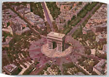 Postcard The Arc de Triomphe & Place de l'Etoile - Paris, France 1965 (561) picture