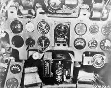 Cockpit view instrument panel Japanese Zero fighter plane February- Old Photo picture