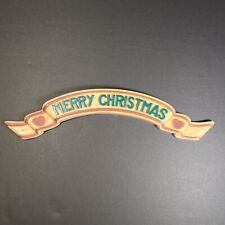 Vintage HOMCO - Rustic MERRY CHRISTMAS 15