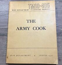 The Army Cook 1946 War Department Cookbook Technical Manual WWII Field Range picture