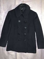 Authentic WW2 US Navy Naval Clothing Factory Wool Double Breasted Pea Coat  picture