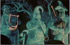WALT DISNEY WORLD Orlando Postcard HAUNTED MANSION Ghostly Musicians Ride Scene picture