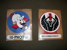 WWII 16th Photographic, 650th Bombardment Squadron paper patch lot air corps picture