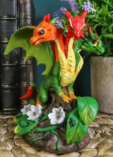Ebros Colorful Garden Fruits and Berries Green Dragon Statue by Stanley Morrison picture