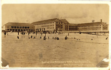 Beach, Casino and Breakers Hotel Palm Beach FL RPPC Photo Postcard c1904-1918 picture