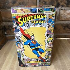 Superman Classic Carousel by Schilling Revolving Tin Toy 2001 Krypto Streaky picture