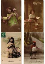 GLAMOUR GIRLS, CHILDREN REAL PHOTO 700 Vintage Postcards PART 1 Pre-1940 (L2443) picture