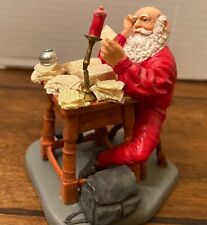 Norman Rockwell Santa Checking His List Ceramic Christmas Santa 1999 A40 picture