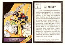 1987 Comic Images, Marvel Universe Series 1, #1 X-Factor (A2) picture