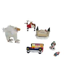 LOT 4 PCs Department 56 Krinkles Mini Dog Christmas Ornament and more For Parts picture