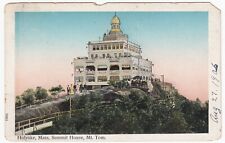 c1906 Painted Copper Window Postcard—Holyoke Massachusetts Summit House, Mt. Tom picture