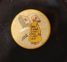 1896 High Admiral Cigarettes The Yellow Kid #89 New Leaf Advertising Button NY picture